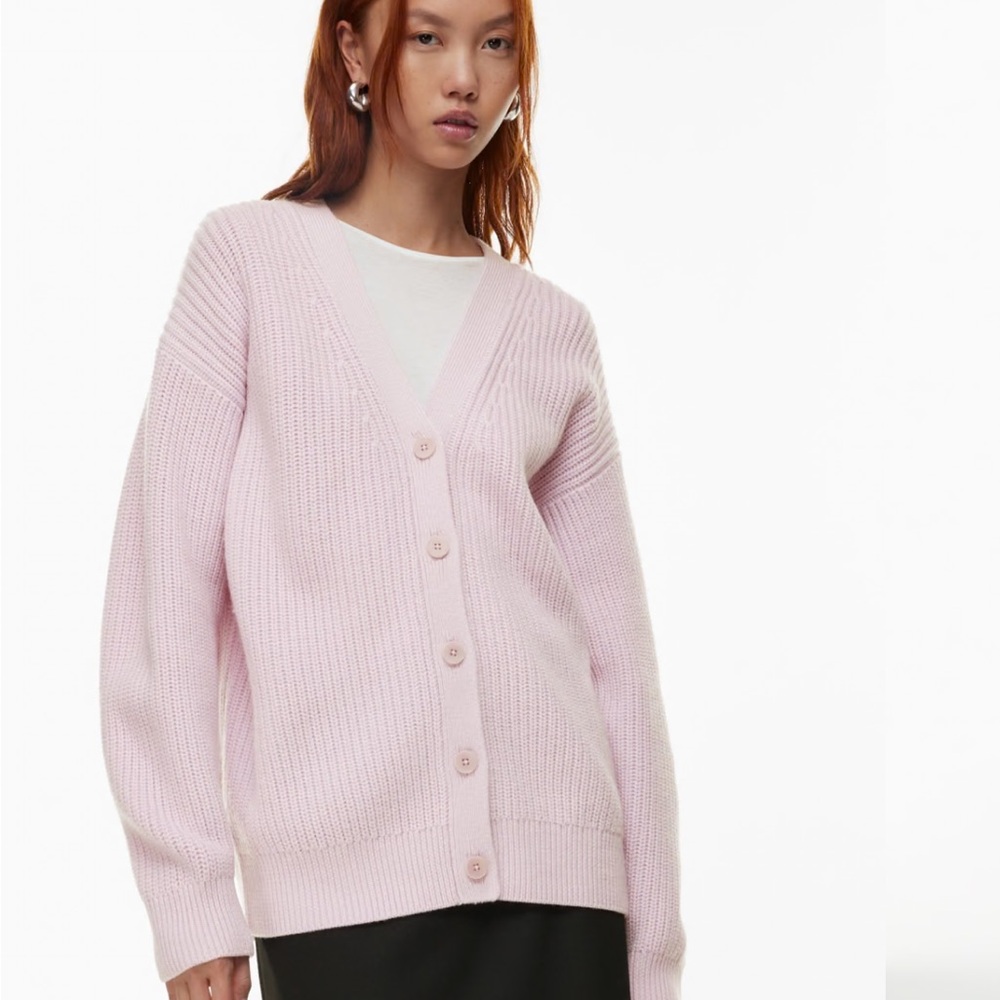 Aritzia Worn Once Pink Cardigan